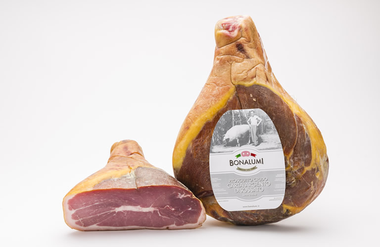 Proscuitto crudo carta argento